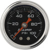 Autometer 1-1/2in Fuel Pressure Gauge Liquid Filled Black