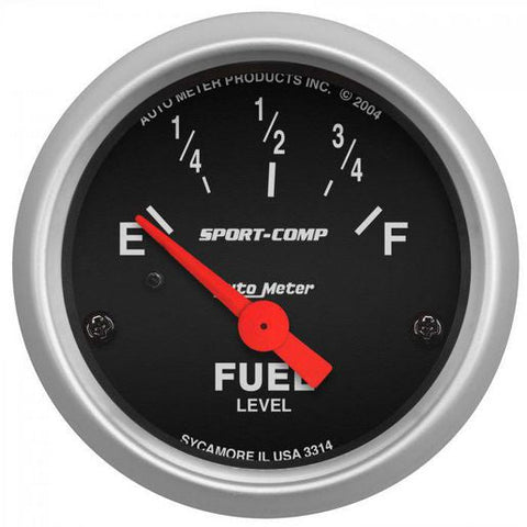 Autometer Sport-Comp 2-1/16in Fuel Level Gauge 0-90 Ohm