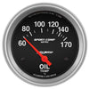Autometer Sport-Comp 2-5/8in Oil Temp Gauge 60-170C Short