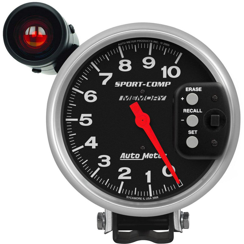 Autometer Sport-Comp 5in Tacho Gauge 10,000rpm 2 Stage