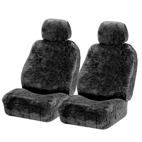 Gear Up Sheep Skin Opulence Seat Covers 30/50 Charcoal