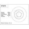 TRW Brake Rotor 285mm Front DF4347S