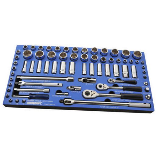 Kincrome Socket & Accessories Set 70Pc 1/4In 3/8In &