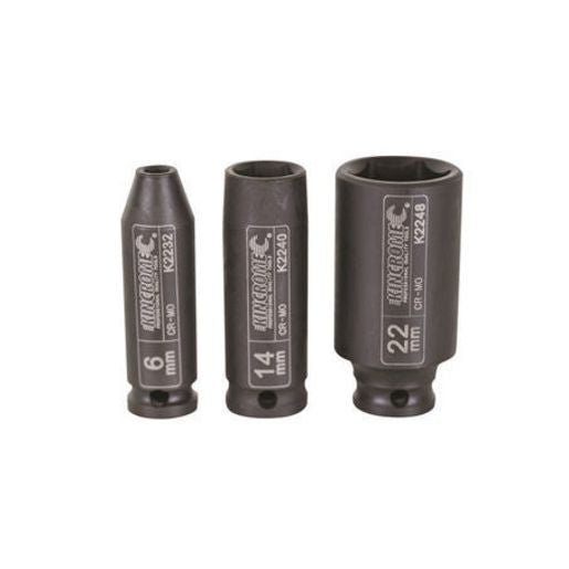 Kincrome Deep Impact Socket 15Mm 3/8In Drive K2241