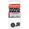 Champion Fasteners Push Rivet Black Len: 18mm Hole: 6mm