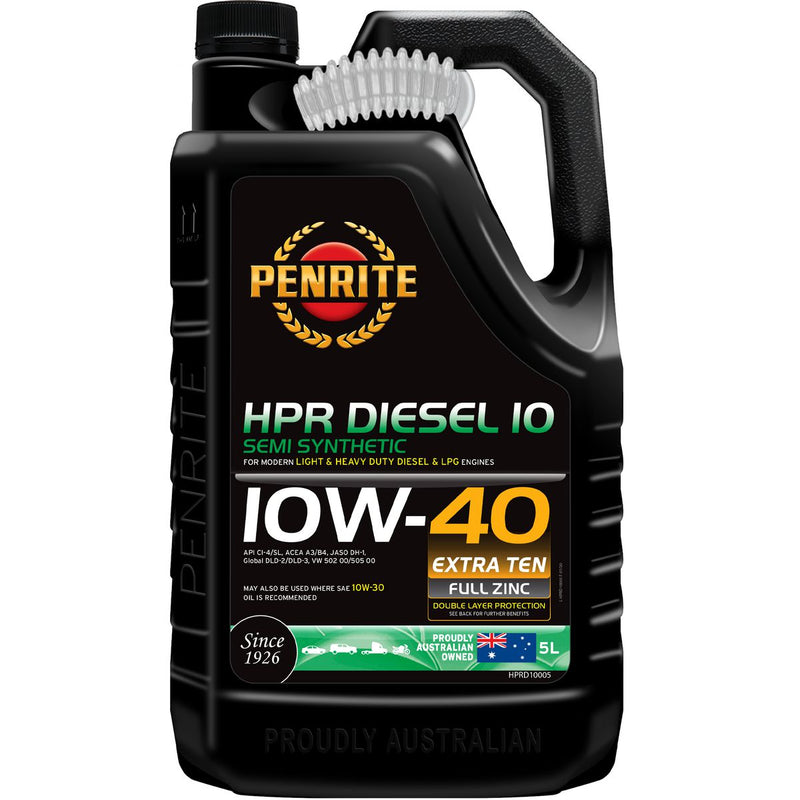 Penrite HPR Diesel 10 SAE 10W-40 Engine Oil 5L