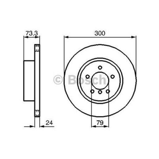 Bosch Brake Rotor Single Front BD1084