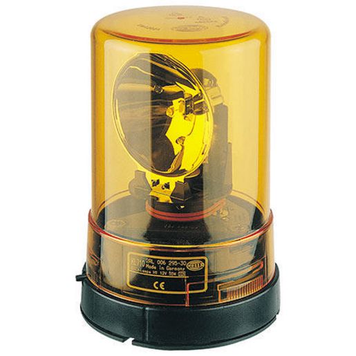 Hella Halogen Beacon Amber 12V Permanent Mount 1702
