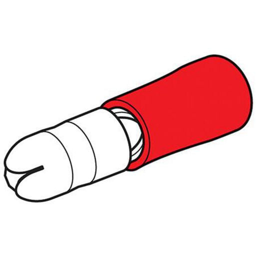Hella Crimp Terminal Male Bullet Red Terminal Entry 3Mm