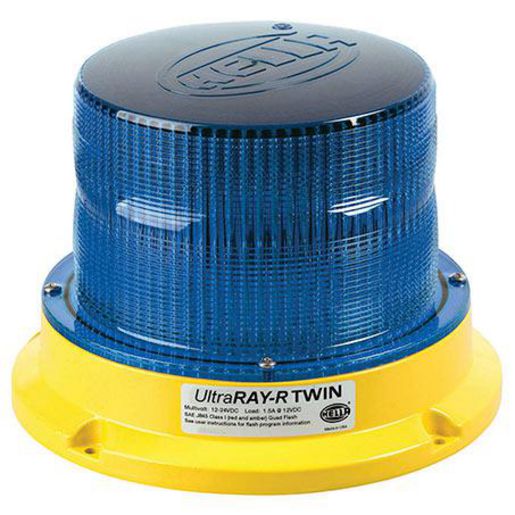 Hella LED Beacon Blue 12 To 30V Permanent Mount HM500BDIR