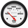 Autometer Phantom 2-5/8in Oil Temp Gauge 100-250F Short