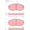 TRW Brake Pad Set With Sensor GDB1517