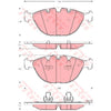 TRW Cotec Brake Pad Set Front GDB1529