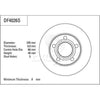 TRW Brake Rotor Pair 245mm Rear DF4026S