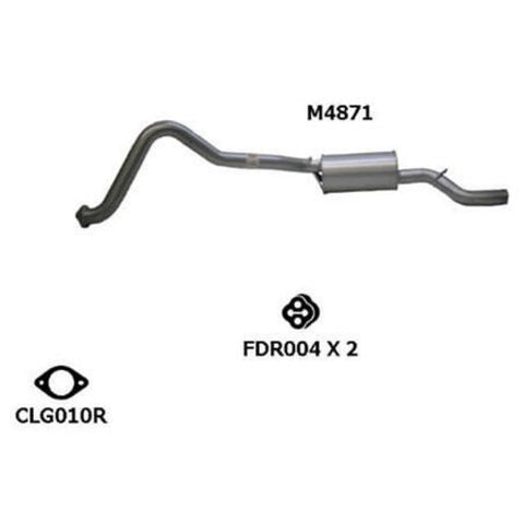 Redback Exhaust Muffler M4871