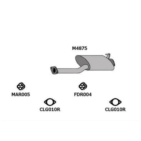 Redback Exhaust Muffler M4875