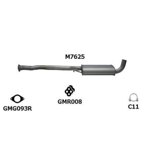 Redback Exhaust Muffler M7625