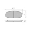 RDA GP Max Brake Pad Set Front RDB1287