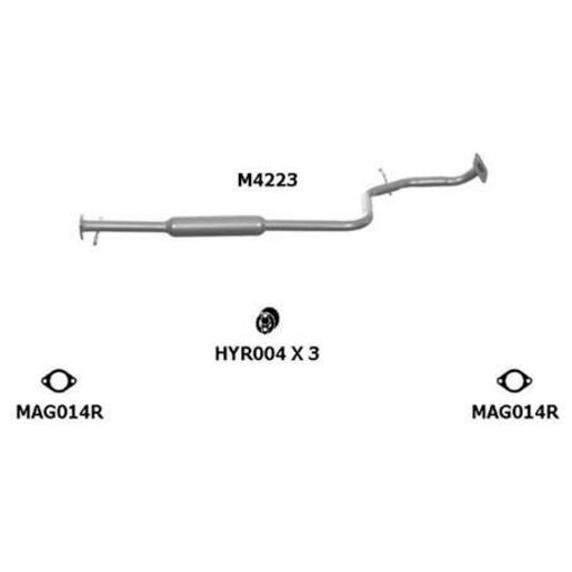 Centre Muffler Std Replacement M4223