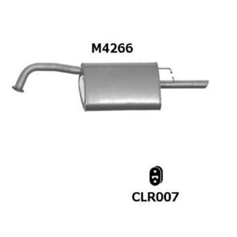 Rear Muffler Std Replacement M4266