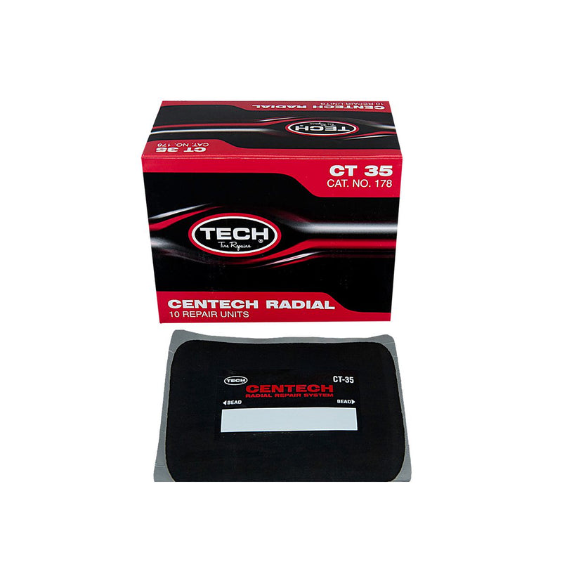 Tech Tire Repair Ct-35 Radial 125mm X 150mm Box 10 178