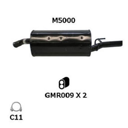 Redback Exhaust Muffler M5000