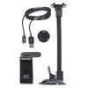 Automedia Phone Holder with Flexible Arm & Charger Clip