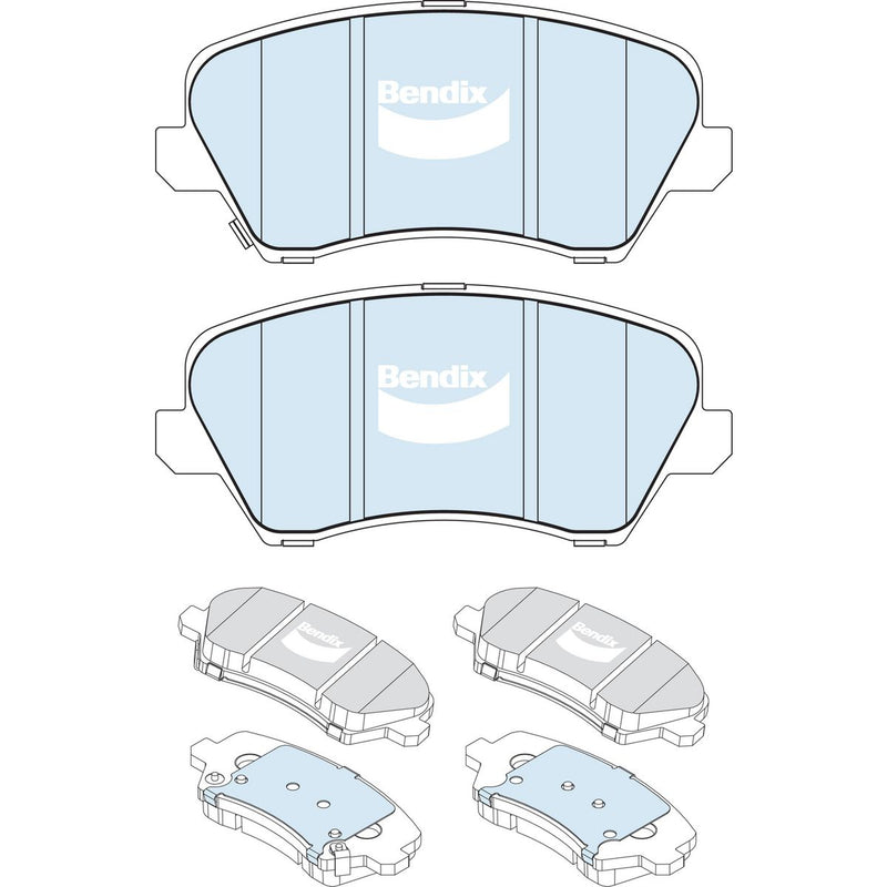 Bendix General CT Brake Pad Set Front DB2240 GCT