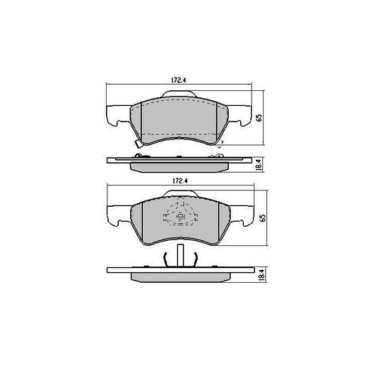 RDA GP Max Brake Pad Set Front RDB1950