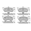 RDA GP Max Brake Pad Set Rear RDB1986