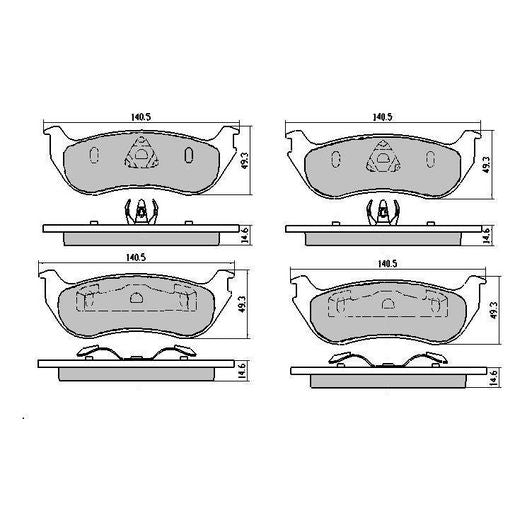 RDA GP Max Brake Pad Set Rear RDB1986