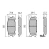 RDA GP Max Brake Pad Set Rear RDB1508