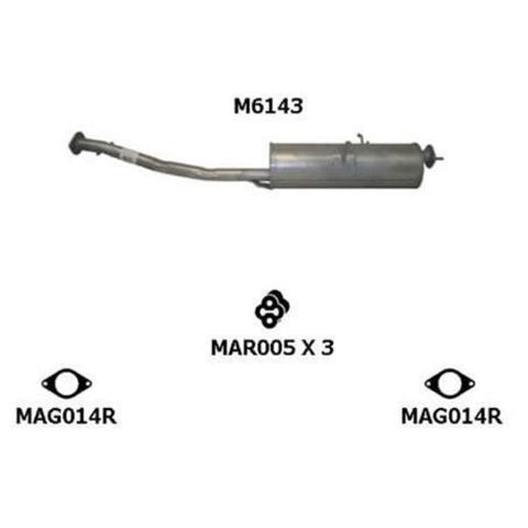 Motoline Exhaust Muffler M6143