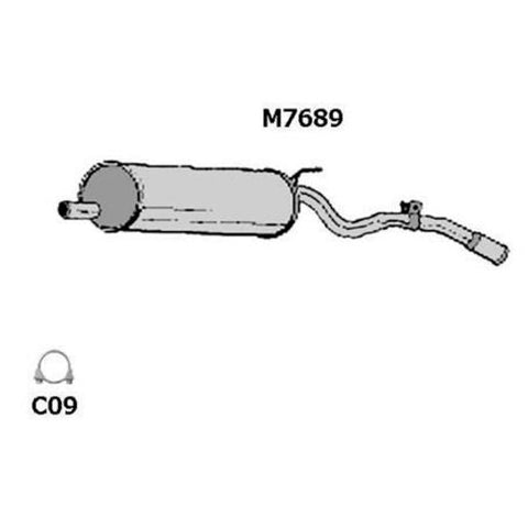 Motoline Exhaust Muffler M7689