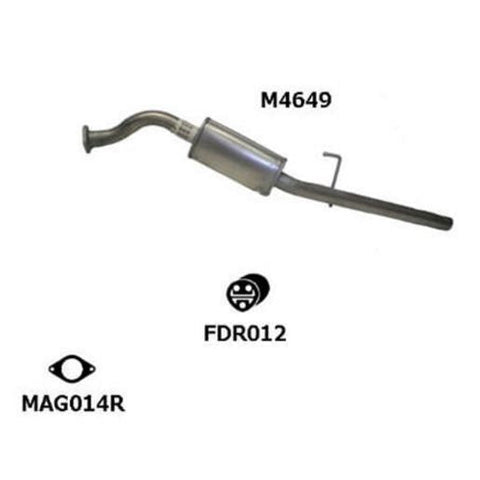 Motoline Exhaust Muffler M4649