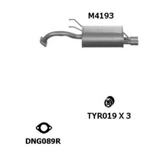 Mts Exhaust Muffler M4193