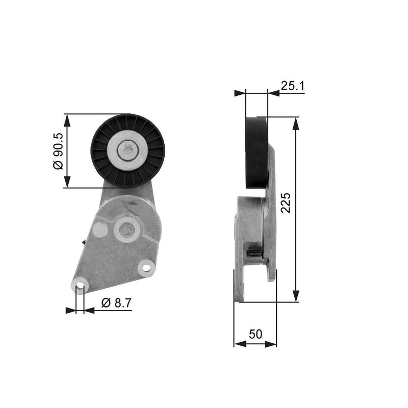 Gates Automatic Belt Tensioner 38234