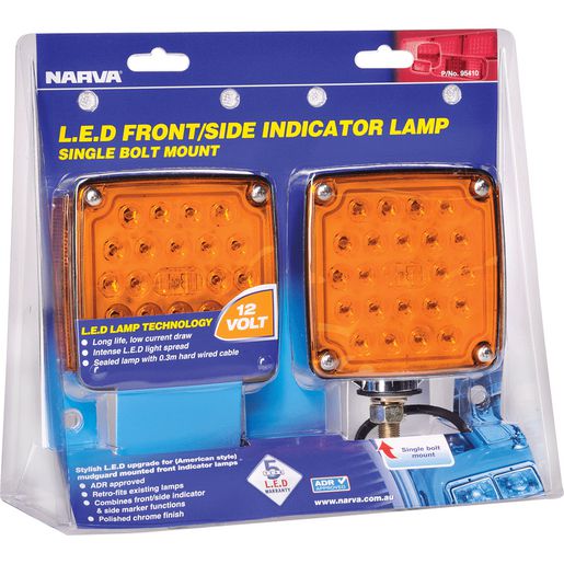 Narva LED Front/Side Indicator Lamp Pack 119x128mm 12V