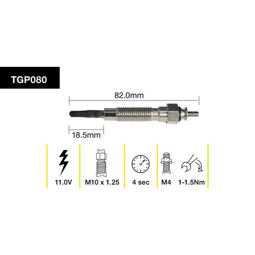 Tridon Glow Plug TGP080