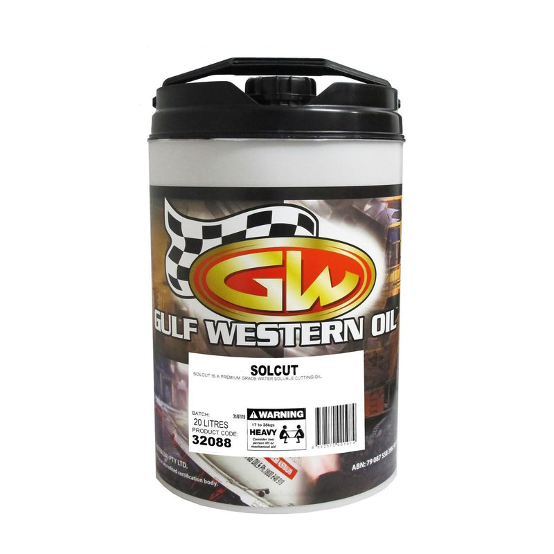 Gulf Western Solcut Cutting Fluid 20L 32088