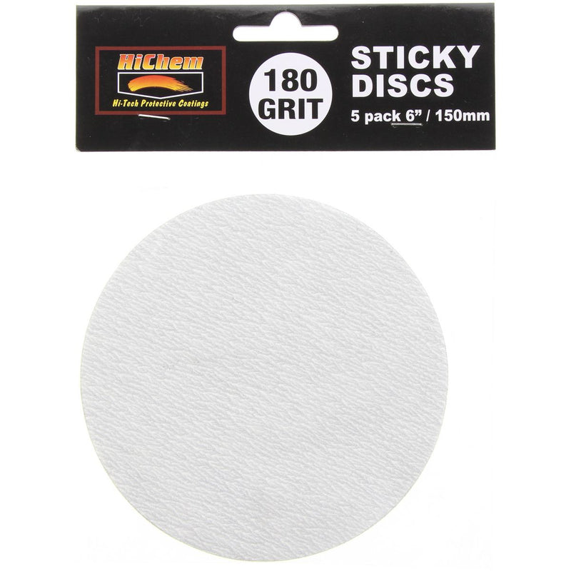 HiChem Sticky Discs 152Mm/6In 5Pk 180G DSDR180