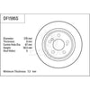 TRW Brake Rotor Single 278mm Rear DF1595S