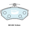 Bendix Euro Brake Pad Set Front DB1400 Euro+