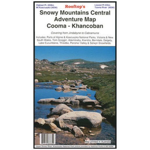 Hema Maps Snowy Mountains Central, Cooma, Khancoban 1st
