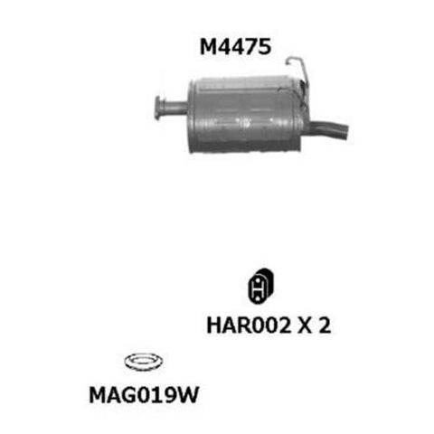 Motoline Exhaust Muffler M4475