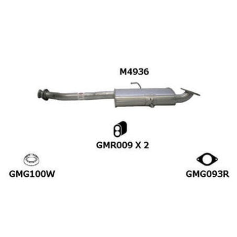 Redback Exhaust Muffler M4936