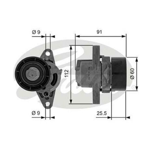 Gates Automatic Belt Tensioner 38456