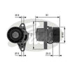 Gates Automatic Belt Tensioner 38456