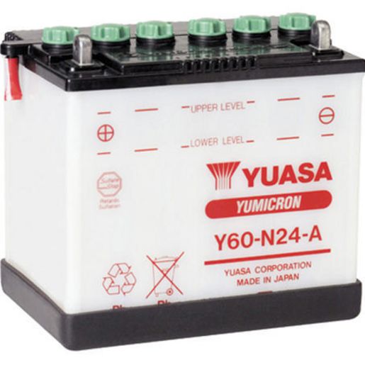 Yuasa Motorcycle Battery - Y60 - N24 -A 155037