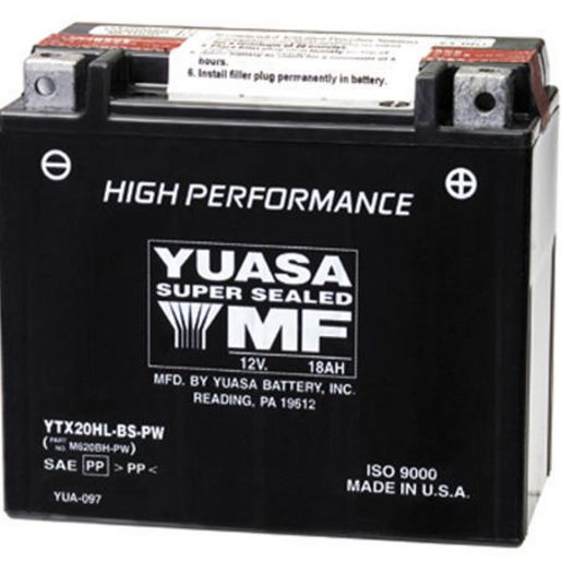 Yuasa Motorcycle Battery - Ytx20Hl - Bs -Pw 156020